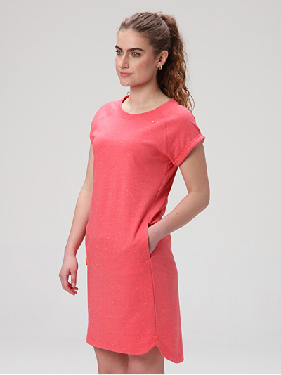 Fustan LOAP EDGY Comfort Fit, rozë