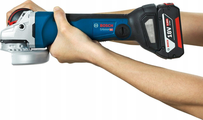 Mulli këndor pa kabllo Bosch Professional GWS 18V-10 P, 125 mm, 18V, me bateri rezervë