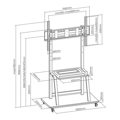 Mbajtëse Sbox për TV FS-1035, 37" - 100"