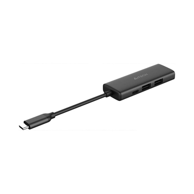 Docking station A4Tech DST-40C, USB Type C 4 në 1, HDMI 4K, i zi
