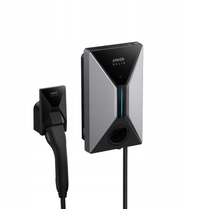 Karikues muri për makina elektrike Anker SOLIX Wallbox V1, 22kW, kabllo integruese, i zi