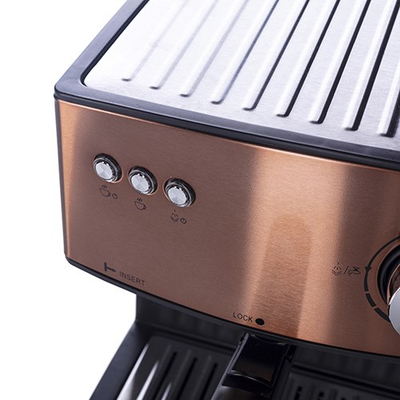 Aparat espresso Adler AD 4405 CR, kompakt, për përdorim shtëpiak, gri