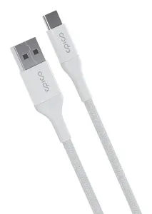 Kabllo Epico Braided USB-C - USB-A, 18 W, 0.3 m, e bardhë