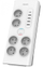 Kabllo me mbrojtje nga mbitensioni Philips, 6 priza, 1x USB-C, 4x USB-A, 2m, e hirtë