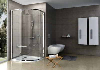 Кабина за туширање Ravak Pivot Chrome Glossy, 80x80x190 cm, проѕирно стакло, сјаен хром