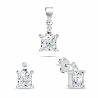 Set vathë dhe pendant Brilio Silver