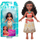 Kukull Disney Princess Moana, 9cm, e lëvizshme, fustan i heqshëm shumëngjyrësh