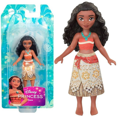 Kukull Disney Princess Moana, 9cm, e lëvizshme, fustan i heqshëm shumëngjyrësh