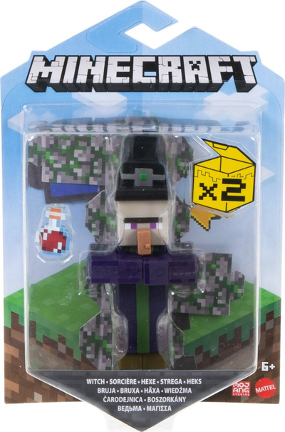 Figurë loje Educa Borras Minecraft, 8 cm, me nyje që lëvizin, shumëngjyrëshe