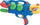 Пиштол за вода HH Dream Blaster Schemat, 45 cm, пластика, многуобоен