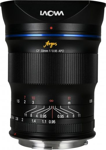 Objektiv Venus Optics Argus Canon RF 33mm f/0.95 APO CF, manual, për APS‑C