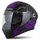Helmetë moto Cassida Orbit Multivers, full face, XXL, e zezë matte vjollcë gri e bardhë