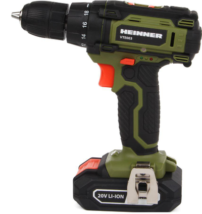 Set stërvitëse pa kabllo Heinner Cordless Drill Machine Kit, 20V Li Ion, me valixhe dhe aksesorë