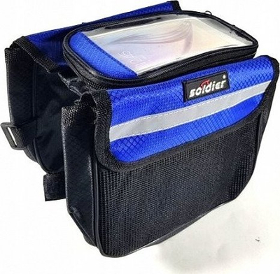 Çantë biçiklete BICYCLE BAG, mbajtëse telefoni me prekje, me xhepa anësorë, që s’e hyn uji