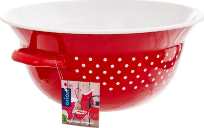 Enë kuzhine Orion Retro Red Dot, 34 cm, 9 L, e kuqe me pika të bardha