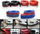 Spoiler universal MTuning Lip, 2.5m, stil karboni, blu