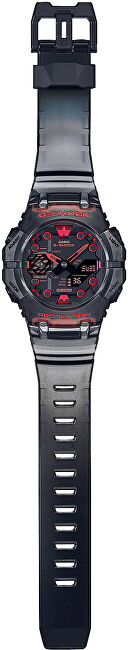 Orë për meshkuj Casio G-Shock GA-B001G-1AER, e zezë/kuqe
