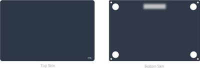 Set mbrojtës JCPal MacGuard 2in1 për MacBook Air 13" M2, folje mbrojtëse, Midnight