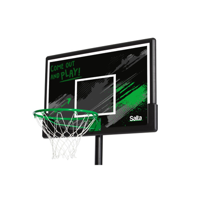 Kosh basketbolli Salta Forward, lartësi e rregullueshme 2.3-3.05 m, tabelë 108 x 71 cm, i zi