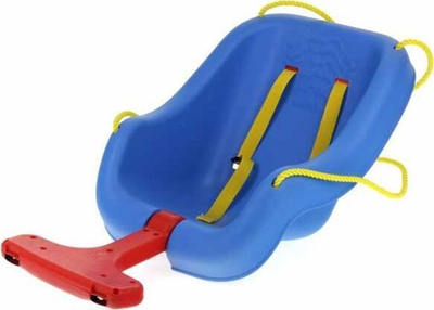 Luhatëse për kalamaj Woopie Swing Set, me rripa sigurie, plastike, blu