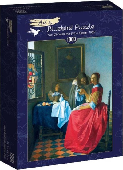 Puzzle Bluebird Vermeer Goca me Gotë Verë, 1000 copa