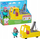 Set lodrash Peppa Pig Granddad Dog Tow Truck, kamion tërheqës roll back me figurë, shumëngjyrësh