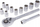 Set çelësash tubash Forsage Ratchet 1/2", 12 copa, Cr-V