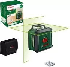 Nivel lazer Bosch UniversalLevel 360, vetërregullues, lazer jeshil