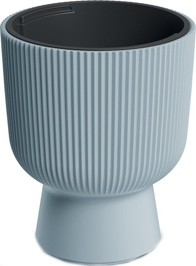 Vazo lulesh MILLY, plastike, 29.8cm, gri e çelët