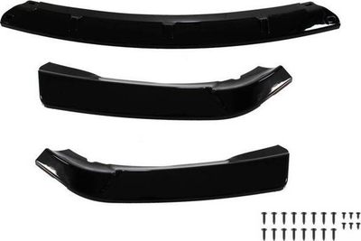 Splitter përparmë BMW E46 4D, ABS, gloss black, i zi