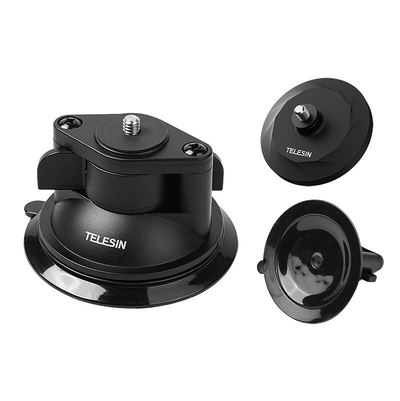 Mbajtës me vakum Telesin Suction Cup Mount, për Insta360 GO 3, bazë magnetike, i zi