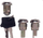 Set bravash Teng Tools TC LOCK3, 3 copa, me një çelës, e argjendtë