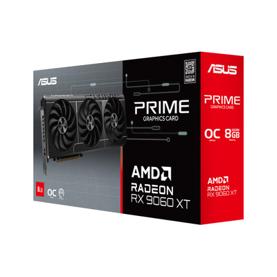 Графичка картичка Asus PRIME RX9060XT O8G, 8GB, GDDR6, бела