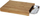 Dërrasë prerëse Excellent Houseware, bambu 35x25cm, me tabaka thërrimesh inox, natyrale