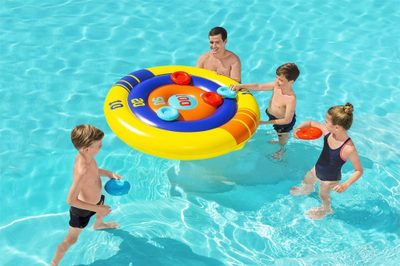 Lojë pishine Bestway Dexterity Game Target 52566, fryrëse, diametër 140 cm, shumëngjyrëshe