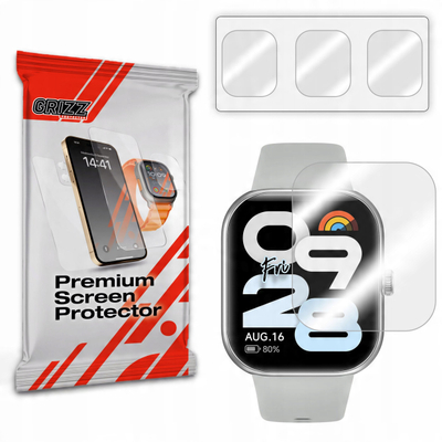 Folie mbrojtëse Hydrogel Grizz HydroFilm për Xiaomi Redmi Watch Move, set 3 copë, transparente