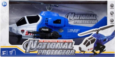 Lodër helikopter policie Mega Creative, i kaltër/bardhë