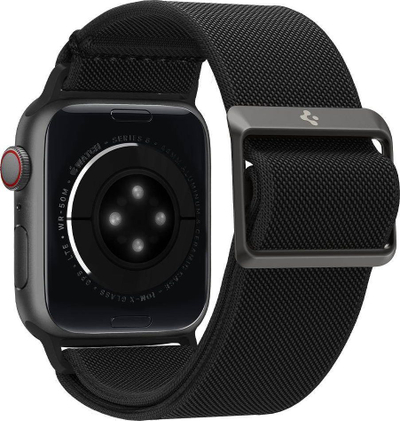 Rrip ore Spigen Fit Lite për Apple Watch 42/44mm, seri 2 3 4 5 6 SE, i zi