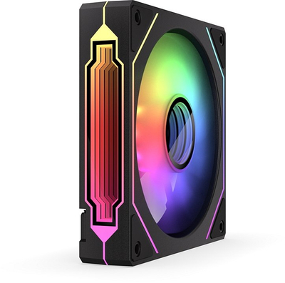 Ventilator PC Krux Corvus Reverse 120 ARGB, 120mm, adresueshëm ARGB, i zi