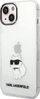 Kapak telefoni Karl Lagerfeld KLHCP14MHNCHTCT për iPhone 14 Plus, transparent, Choupette