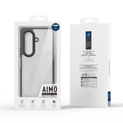 Mbulesë telefoni Dux Ducis Aimo Series Samsung Galaxy Z Fold7, polikarbonat TPU, mbrojtje 360°, e zezë