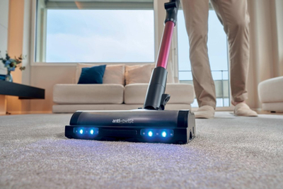 Fshesë me korrent vertikale Hoover HF610HX 011, pa kabllo, 40 min, 0.7L, e zezë