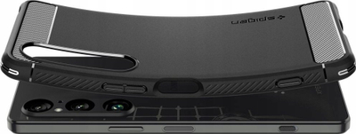 Mbulesë telefoni Spigen Rugged Armor për Sony Xperia 1 VI, TPU, e zezë matte