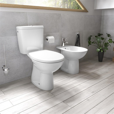 WC në këmbë Jika VERT 210, me ulëse, e bardhë