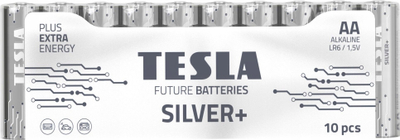 Алкални батерии AA Silver Plus, пакет, сребрени