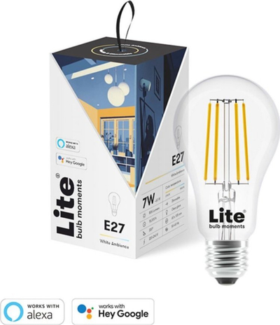 Llampë filamenti Lite Bulb Moments White Ambience, E27, paketë single, e bardhë