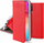 Këllëf libër Smart Case për Samsung Galaxy A05s, me magnet, me mbajtëse, i kuq