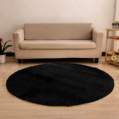 Tapet rrumbullak Strado Round Rug Rabbit 150x150 cm, antialergjik, i zi