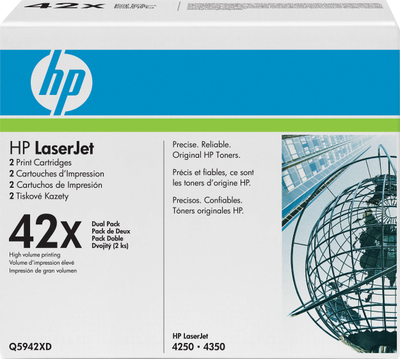 Toner HP 42XD Q5942XD, origjinal, i zi