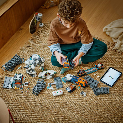 Set lodër LEGO City Explorers Arctic Polar Express Train, tren i motorizuar, për fëmijë